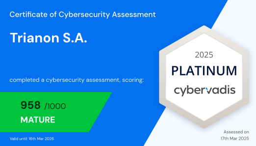 CyberVadis Certificate